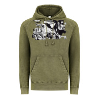 Vintage Olive guernica artwork Vintage Hoodie - linhVisuals