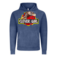 Vintage Denim clever girl Vintage Hoodie - linhVisuals