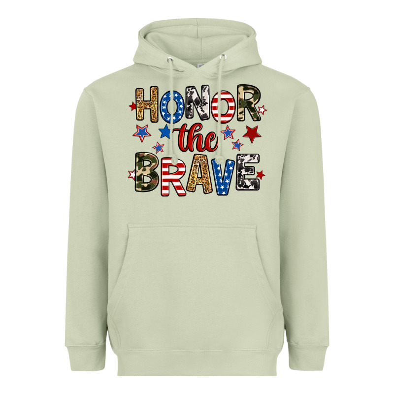 Honor The Brave Heavyweight Hoodie by RanaPortraitStore | Teevron