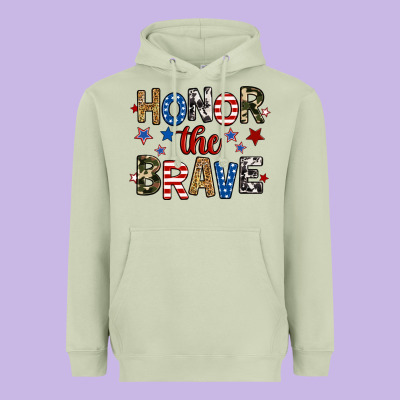Honor The Brave Heavyweight Hoodie Designed By Ranaportraitstore