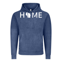 Vintage Denim home in wisconsin love u.s Vintage Hoodie - linhVisuals