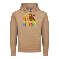 Vintage Coffee 44 years old birthday sloth dabbing 44th birthday sloth Vintage Hoodie - linhVisuals