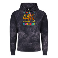 Cloud Black 44 years old birthday sloth dabbing 44th birthday sloth Vintage Hoodie - linhVisuals