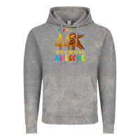 Cloud Rock 44 years old birthday sloth dabbing 44th birthday sloth Vintage Hoodie - linhVisuals