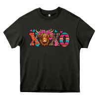 Asphalt xoxo valentine's day highland cow Heavy Core Tee - Jasminsmagicworld