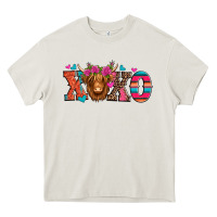 Cream xoxo valentine's day highland cow Heavy Core Tee - Jasminsmagicworld