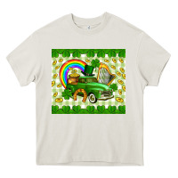 Cream St. Patrick's truck Heavy Core Tee - CowGirlArtShop