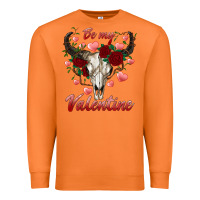 Carrot be my valentine bull skull Premium Sweatshirt - RanaPortraitStore