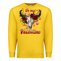 Lemon be my valentine bull skull Premium Sweatshirt - RanaPortraitStore