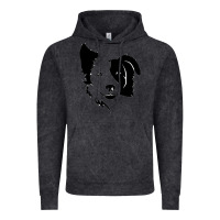 Vintage Black dog, collie, dogs, collies, border collies, puppy, sheepdog Vintage Hoodie - linhVisuals