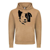 Vintage Camel dog, collie, dogs, collies, border collies, puppy, sheepdog Vintage Hoodie - linhVisuals