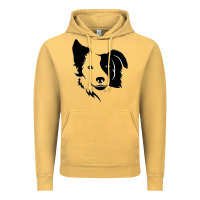 Vintage Mustard dog, collie, dogs, collies, border collies, puppy, sheepdog Vintage Hoodie - linhVisuals