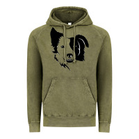 Vintage Olive dog, collie, dogs, collies, border collies, puppy, sheepdog Vintage Hoodie - linhVisuals
