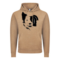 Vintage Coffee dog, collie, dogs, collies, border collies, puppy, sheepdog Vintage Hoodie - linhVisuals