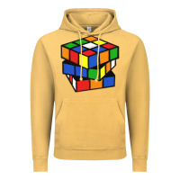 Vintage Mustard rubik cube Vintage Hoodie - linhVisuals