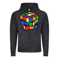 Vintage Black rubik cube Vintage Hoodie - linhVisuals