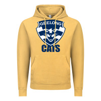 Vintage Mustard geelong cats Vintage Hoodie - linhVisuals