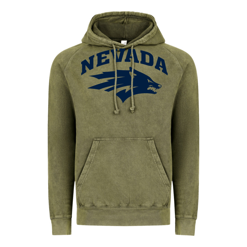 Nevada Wolf Pack Vintage Hoodie by linhVisuals | Teevron