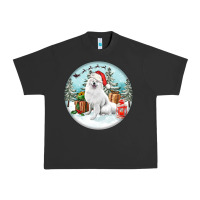 Pigment Black Christmas samoyed dog Urban Heavy Tee - FaDigitalArtStudio