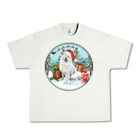 Pistachio Christmas samoyed dog Urban Heavy Tee - FaDigitalArtStudio