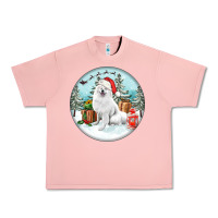 Salmon Christmas samoyed dog Urban Heavy Tee - FaDigitalArtStudio