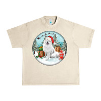 Sandshell Christmas samoyed dog Urban Heavy Tee - FaDigitalArtStudio