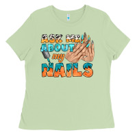 Matcha ask me about my nails bbs Ladies Tee - BundleAndBundleShop