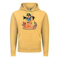 Vintage Mustard conker the squirrel, bad, video game, game, green, squirel Vintage Hoodie - linhVisuals