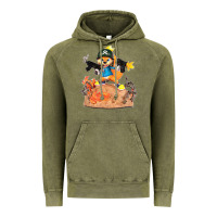 Vintage Olive conker the squirrel, bad, video game, game, green, squirel Vintage Hoodie - linhVisuals