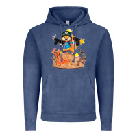 Vintage Denim conker the squirrel, bad, video game, game, green, squirel Vintage Hoodie - linhVisuals