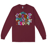 Burgundy Silly Rabbit Easter Is For Jesus Long Sleeve Tee - CowhideDigitalArt