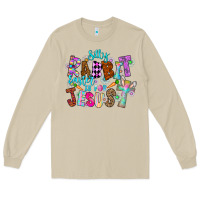 Mushroom Silly Rabbit Easter Is For Jesus Long Sleeve Tee - CowhideDigitalArt