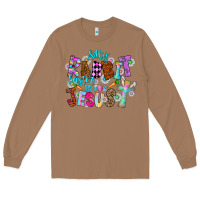 Toasted Coconut Silly Rabbit Easter Is For Jesus Long Sleeve Tee - CowhideDigitalArt