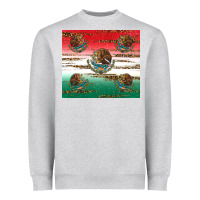 Heather Grey Mexican Flag Heavyweight Sweatshirt - RanaPortraitStore