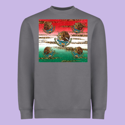 Mexican Flag Heavyweight Sweatshirt Designed By Ranaportraitstore