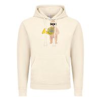 Vintage Artic funny sloth wearing sunglasses playing french horn Vintage Hoodie - linhVisuals