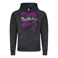 Vintage Black it's my birthday month party Vintage Hoodie - linhVisuals