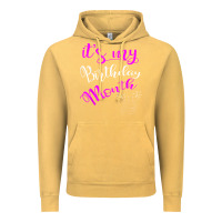 Vintage Mustard it's my birthday month party Vintage Hoodie - linhVisuals