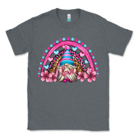 Charcoal Heather valentine's day rainbow gnome olivia Classic Tee - OliviaCreatesArt
