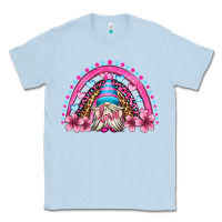 Dusty Blue valentine's day rainbow gnome olivia Classic Tee - OliviaCreatesArt