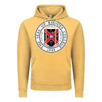 Vintage Mustard Rhodes College Vintage Hoodie - linhVisuals