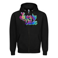 Black spooky vibes Zipper Hoodie - JahusDesignShop