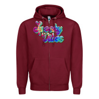 Burgundy spooky vibes Zipper Hoodie - JahusDesignShop