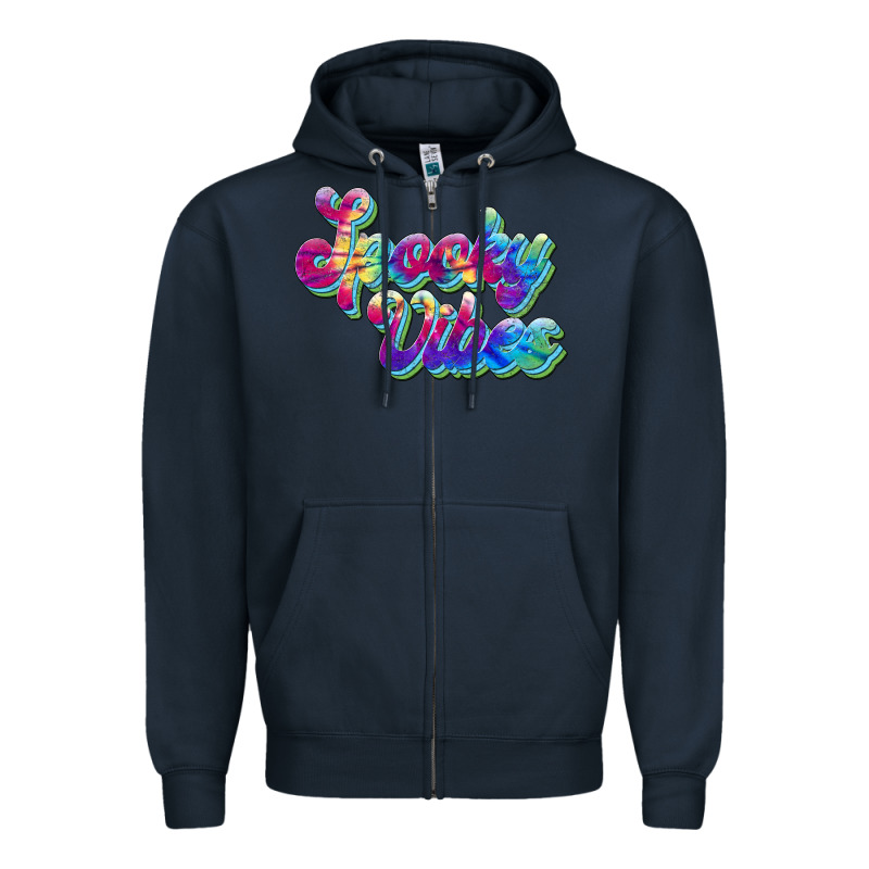 Spooky Vibes Zipper Hoodie by JahusDesignShop | Teevron