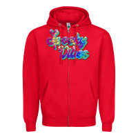 Red spooky vibes Zipper Hoodie - JahusDesignShop