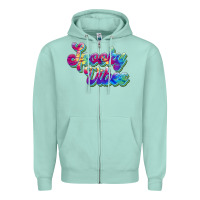 Seafoam spooky vibes Zipper Hoodie - JahusDesignShop