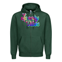 Sports Green spooky vibes Zipper Hoodie - JahusDesignShop
