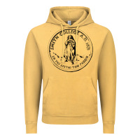 Vintage Mustard Smith College Vintage Hoodie - linhVisuals