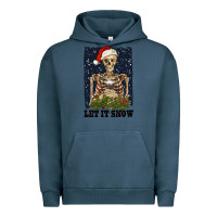 Pigment Midnight Navy let it snow Urban Hoodie - RanaPortraitStore