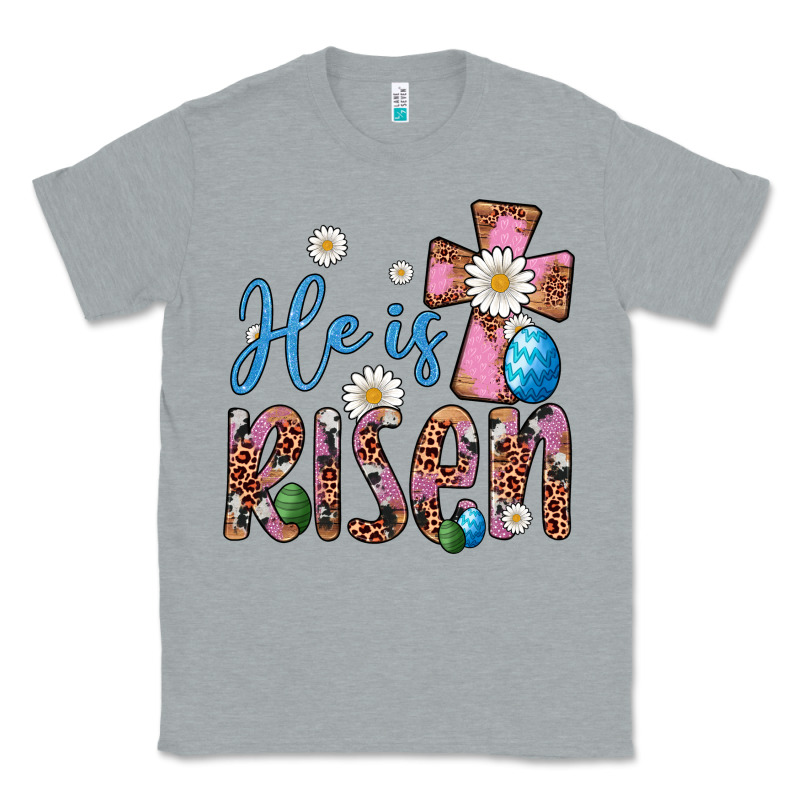 He Is Risen Cross Classic Tee by Artiststas | Teevron